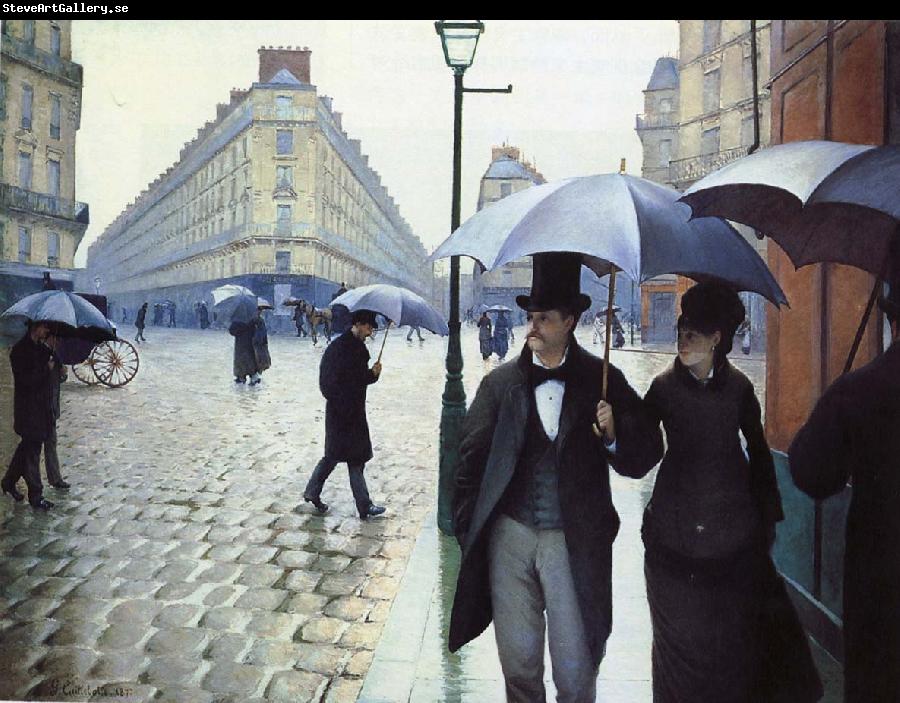 Gustave Caillebotte Paris, rain